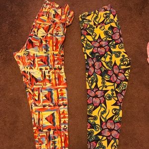 Lularoe 2-pack legging size TC2 bundle